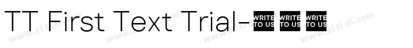 TT First Text Trial字体转换